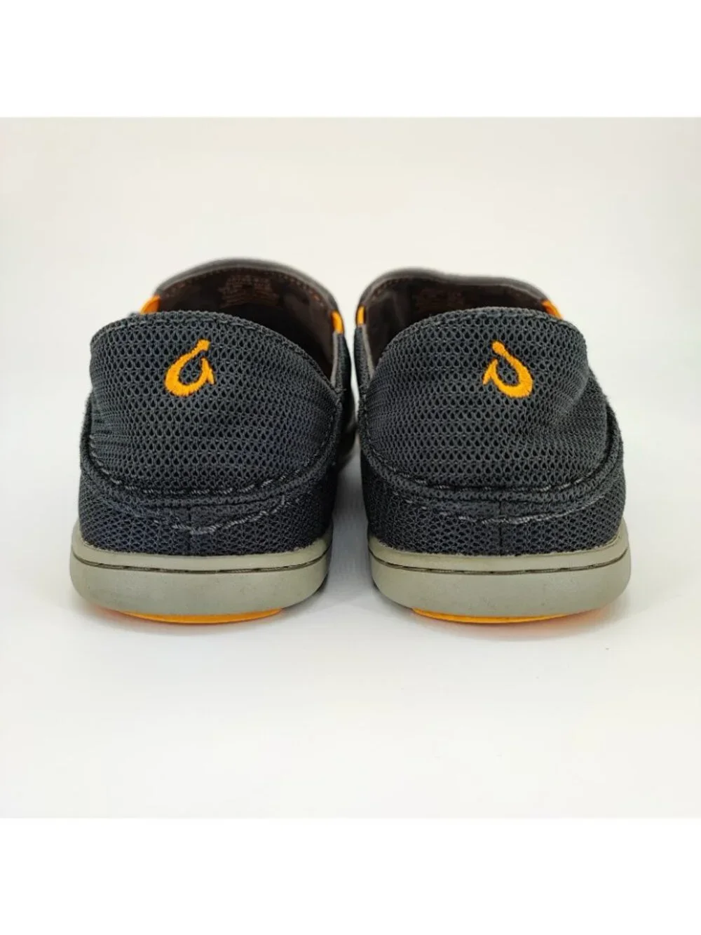 OluKai Nohea Mesh Men's Size 8 Slip-On Loafers Black Shoes 10188-4242
